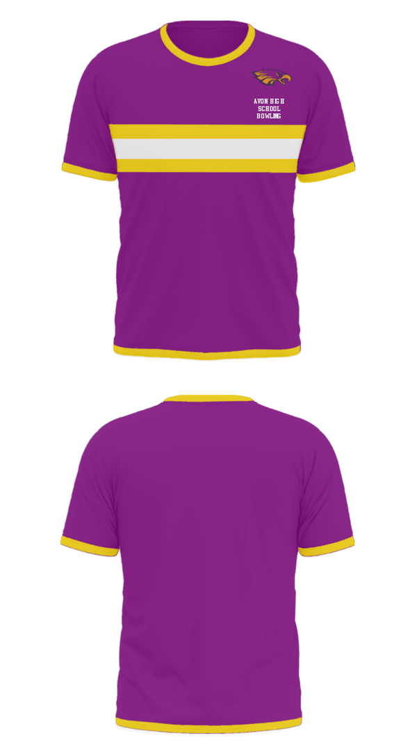 Short Sleeve Performance Shirt, Avon High School Bowling, Bowling, Teamtime, Team time, sublimation, custom sports apparel, team uniforms, spirit wear, spiritwear, sports uniforms, custom shirts, team store, custom team store, fundraiser sports, apparel fundraiser