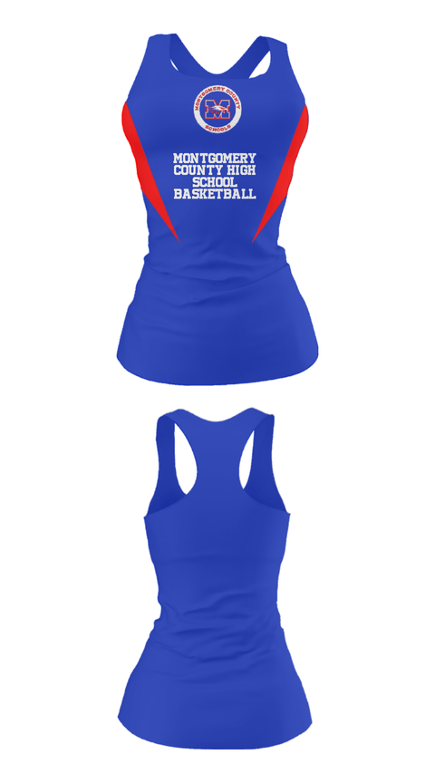 Tank Top, Montgomery County High School Basketball, Men's Basketball, Teamtime, Team time, sublimation, custom sports apparel, team uniforms, spirit wear, spiritwear, sports uniforms, custom shirts, team store, custom team store, fundraiser sports, apparel fundraiser