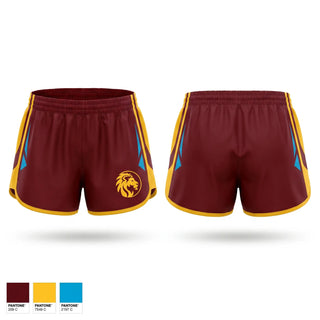 Womens Shorts, Lions, Men's Basketball, Teamtime, Team time, sublimation, custom sports apparel, team uniforms, spirit wear, spiritwear, sports uniforms, custom shirts, team store, custom team store, fundraiser sports, apparel fundraiser