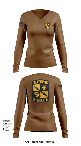 Womens Long Sleeve Vneck Shirt, ROTC 2nd platoon, Army, Teamtime, Team time, sublimation, custom sports apparel, team uniforms, spirit wear, spiritwear, sports uniforms, custom shirts, team store, custom team store, fundraiser sports, apparel fundraiser