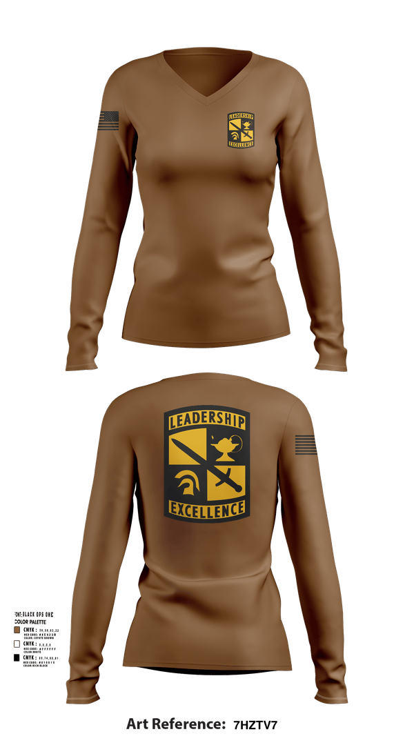 Womens Long Sleeve Vneck Shirt, ROTC 2nd platoon, Army, Teamtime, Team time, sublimation, custom sports apparel, team uniforms, spirit wear, spiritwear, sports uniforms, custom shirts, team store, custom team store, fundraiser sports, apparel fundraiser