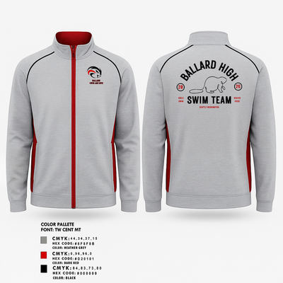 Ballard High School Girls Swim and Dive 84596009 Windbreaker - 1