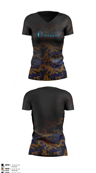 Womens Short Sleeve Vneck Shirt, Brand Makers, , Teamtime, Team time, sublimation, custom sports apparel, team uniforms, spirit wear, spiritwear, sports uniforms, custom shirts, team store, custom team store, fundraiser sports, apparel fundraiser