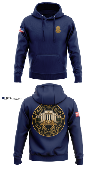 Hoodie, Federal Reserve Law Enforcement Unit, Police, Teamtime, Team time, sublimation, custom sports apparel, team uniforms, spirit wear, spiritwear, sports uniforms, custom shirts, team store, custom team store, fundraiser sports, apparel fundraiser