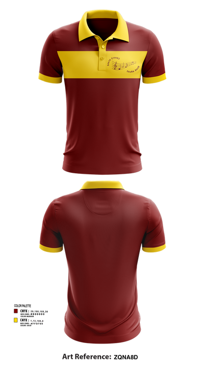 South Stokes Saura Band 30412407 Short Sleeve Performance Polo - 53