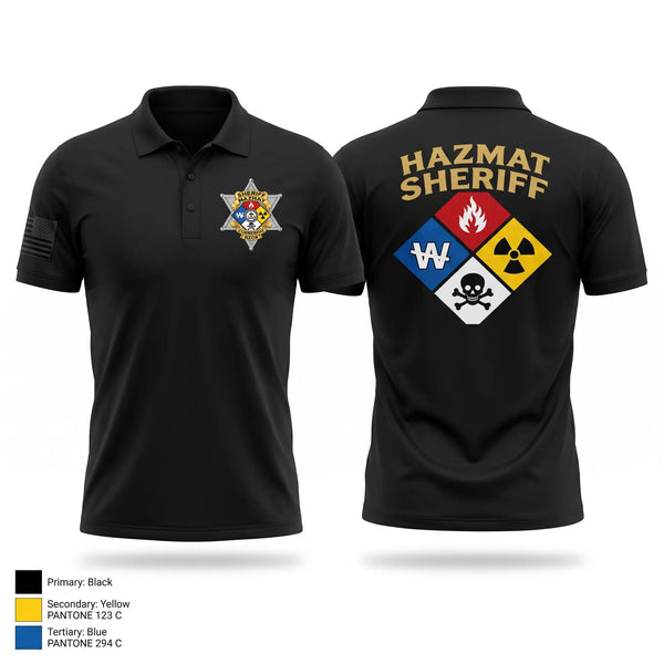 Short Sleeve Performance Polo, Arapahoe County Sheriff HazMat, Police, Teamtime, Team time, sublimation, custom sports apparel, team uniforms, spirit wear, spiritwear, sports uniforms, custom shirts, team store, custom team store, fundraiser sports, apparel fundraiser