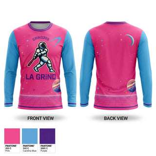 Long Sleeve Performance Shirt, LA GRiND, Baseball, Teamtime, Team time, sublimation, custom sports apparel, team uniforms, spirit wear, spiritwear, sports uniforms, custom shirts, team store, custom team store, fundraiser sports, apparel fundraiser