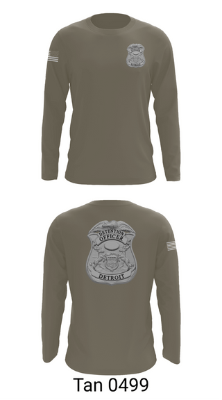 Long Sleeve Performance Shirt, Detroit Detention Center, Police, Teamtime, Team time, sublimation, custom sports apparel, team uniforms, spirit wear, spiritwear, sports uniforms, custom shirts, team store, custom team store, fundraiser sports, apparel fundraiser