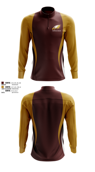 Quarter Zip Jacket, Fairfield Eagles, Spirit Store, Teamtime, Team time, sublimation, custom sports apparel, team uniforms, spirit wear, spiritwear, sports uniforms, custom shirts, team store, custom team store, fundraiser sports, apparel fundraiser