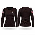 Salem vol department Women's Long Sleeve V-neck Shirt - 1