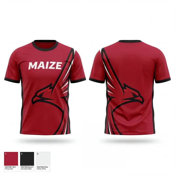 Old School Cotton Feel Shirt, Maize, Wrestling, Teamtime, Team time, sublimation, custom sports apparel, team uniforms, spirit wear, spiritwear, sports uniforms, custom shirts, team store, custom team store, fundraiser sports, apparel fundraiser