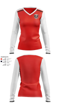 Punishers 30104754 Women's Long Sleeve V-neck Shirt - 21