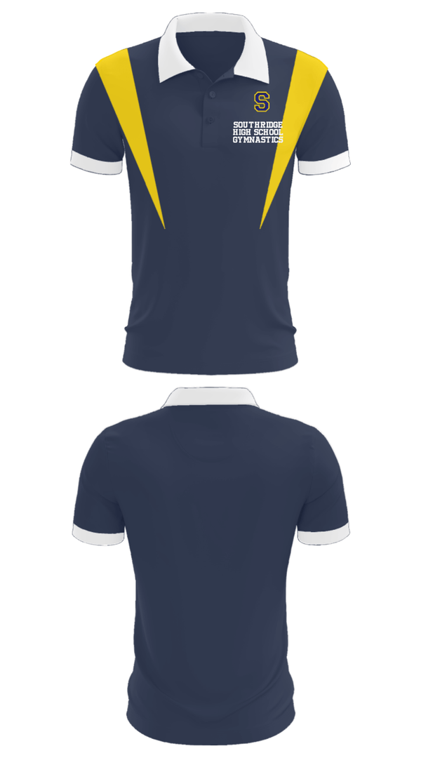Short Sleeve Performance Polo, Southridge High School Gymnastics, Spirit Store, Teamtime, Team time, sublimation, custom sports apparel, team uniforms, spirit wear, spiritwear, sports uniforms, custom shirts, team store, custom team store, fundraiser sports, apparel fundraiser