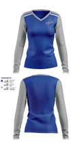 Lysander Lightning Women's Long Sleeve V-neck Shirt - 23