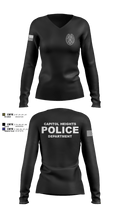 Capitol Heights Police Dept. 66075922 Women's Long Sleeve V-neck Shirt - 6