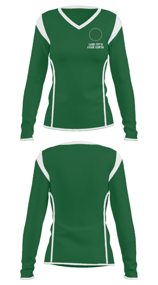 Women's Long Sleeve Vneck Shirt, Ladue Fifth Grade Center, Spirit Store, Teamtime, Team time, sublimation, custom sports apparel, team uniforms, spirit wear, spiritwear, sports uniforms, custom shirts, team store, custom team store, fundraiser sports, apparel fundraiser