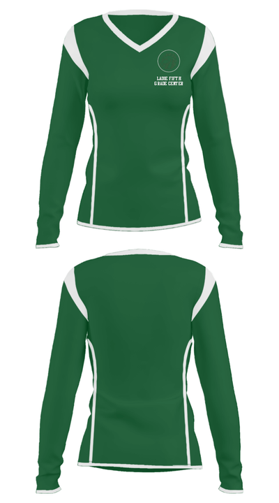 Ladue Fifth Grade Center 13752572 Women's Long Sleeve V-neck Shirt - 33