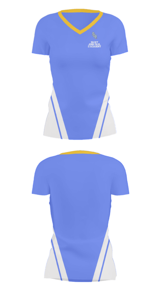 Women's Short Sleeve Vneck Shirt, Saint John Paul II Academy, Spirit Store, Teamtime, Team time, sublimation, custom sports apparel, team uniforms, spirit wear, spiritwear, sports uniforms, custom shirts, team store, custom team store, fundraiser sports, apparel fundraiser