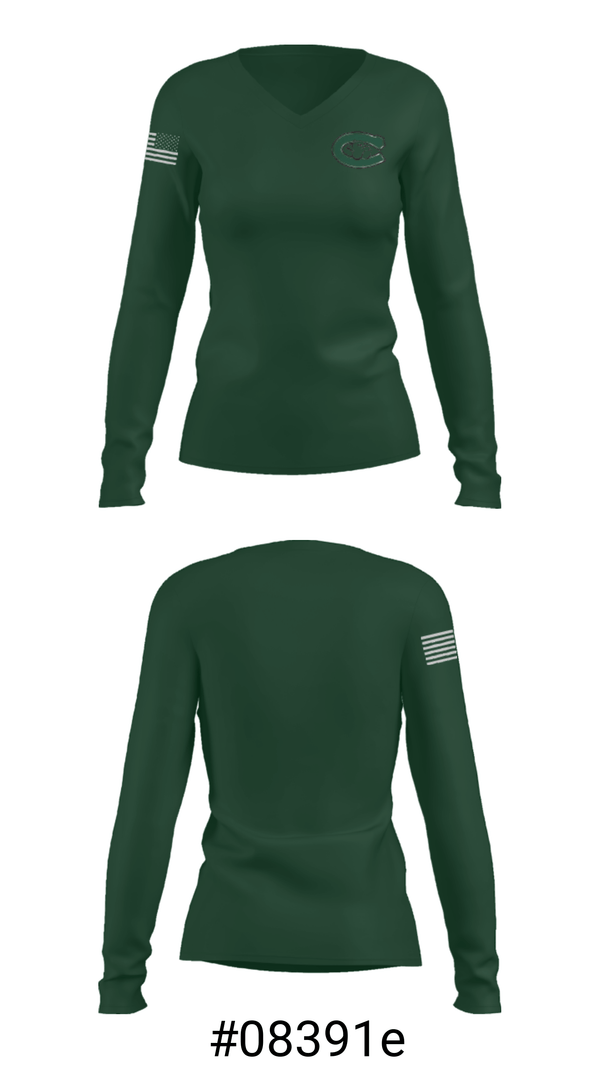 Women's Long Sleeve Vneck Shirt, Canton Youth Basketball Association, Men's Basketball, Teamtime, Team time, sublimation, custom sports apparel, team uniforms, spirit wear, spiritwear, sports uniforms, custom shirts, team store, custom team store, fundraiser sports, apparel fundraiser