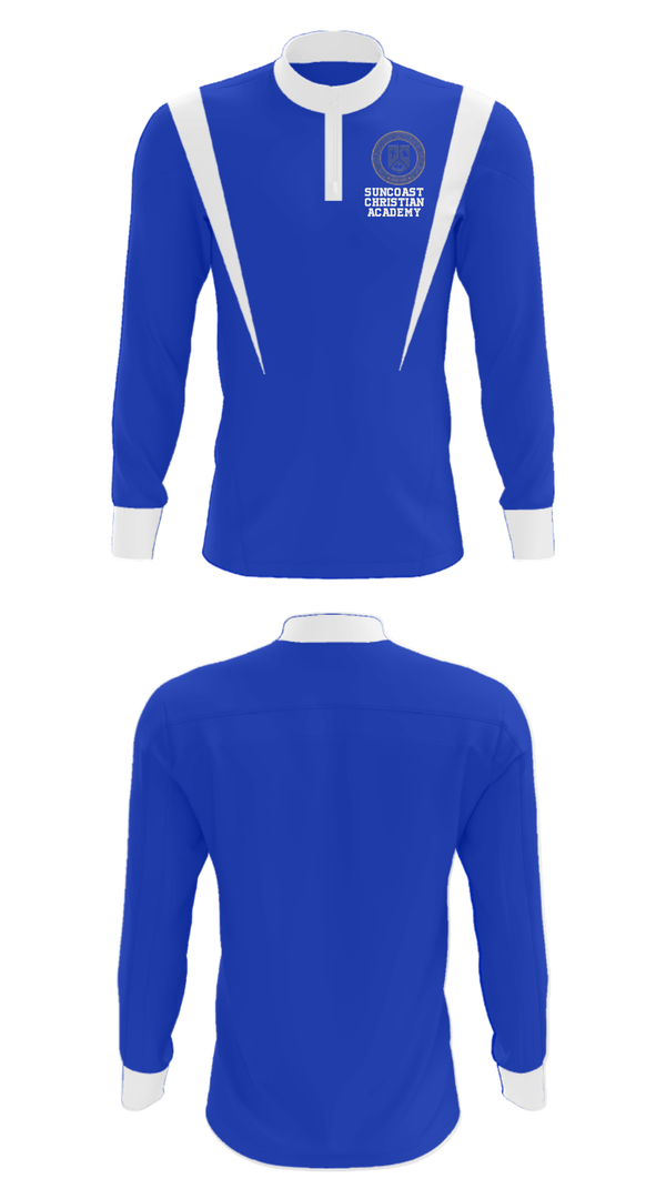Quarter Zip Jacket, Suncoast Christian Academy, Spirit Store, Teamtime, Team time, sublimation, custom sports apparel, team uniforms, spirit wear, spiritwear, sports uniforms, custom shirts, team store, custom team store, fundraiser sports, apparel fundraiser