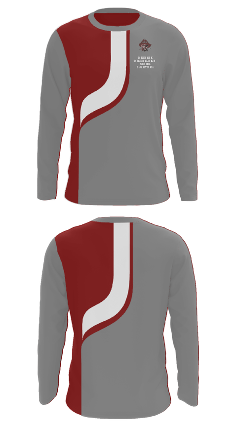 Long Sleeve Performance Shirt, Red Bank Regional High School Basketball, Women's Basketball, Teamtime, Team time, sublimation, custom sports apparel, team uniforms, spirit wear, spiritwear, sports uniforms, custom shirts, team store, custom team store, fundraiser sports, apparel fundraiser