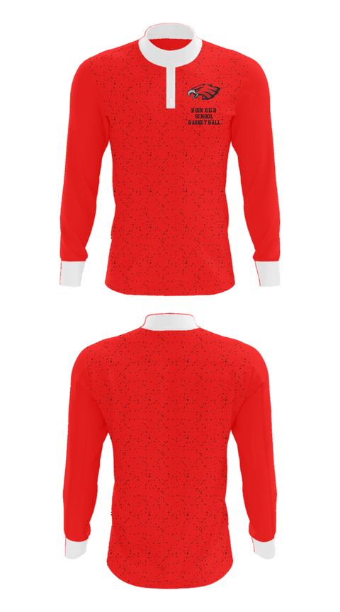 Quarter Zip Jacket, Rusk High School Basketball, Women's Basketball, Teamtime, Team time, sublimation, custom sports apparel, team uniforms, spirit wear, spiritwear, sports uniforms, custom shirts, team store, custom team store, fundraiser sports, apparel fundraiser