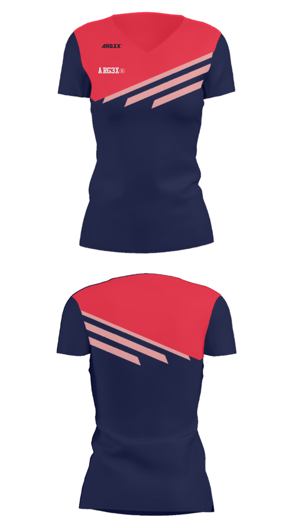 Women's Short Sleeve Vneck Shirt, ARG3X®️, , Teamtime, Team time, sublimation, custom sports apparel, team uniforms, spirit wear, spiritwear, sports uniforms, custom shirts, team store, custom team store, fundraiser sports, apparel fundraiser