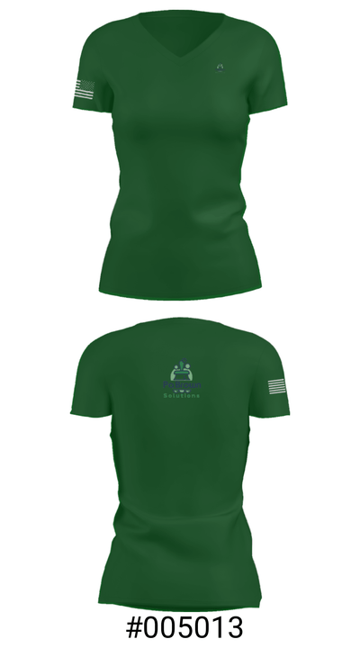 Pa Brown Cleaning 87353339 Women's Short Sleeve V-neck Shirt - 21