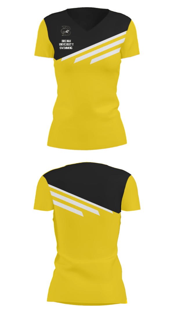 Women's Short Sleeve Vneck Shirt, Brenau University Swimming, Swimming, Teamtime, Team time, sublimation, custom sports apparel, team uniforms, spirit wear, spiritwear, sports uniforms, custom shirts, team store, custom team store, fundraiser sports, apparel fundraiser