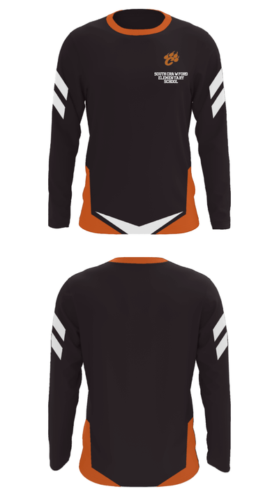 South Crawford Elementary School 88862760 Long Sleeve Performance Shirt - 33