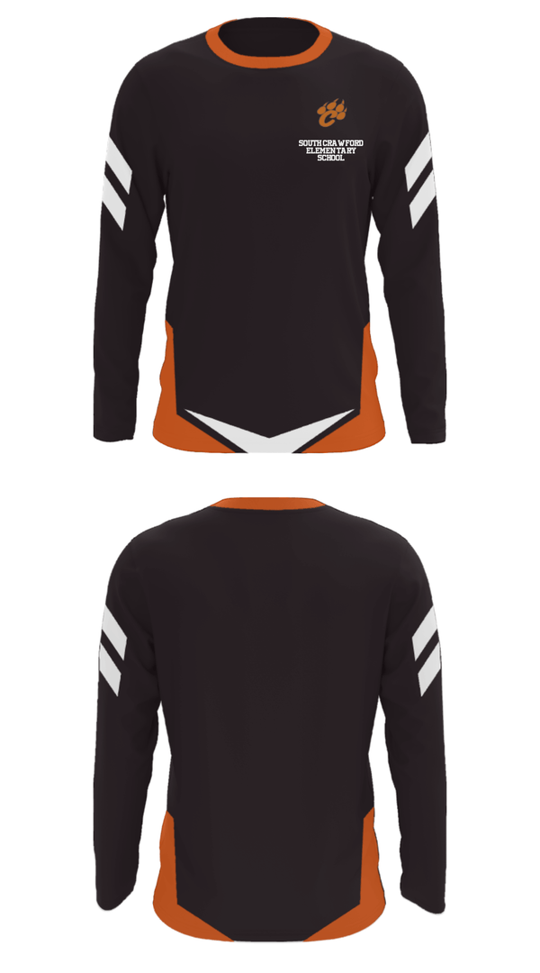 Long Sleeve Performance Shirt, South Crawford Elementary School, Spirit Store, Teamtime, Team time, sublimation, custom sports apparel, team uniforms, spirit wear, spiritwear, sports uniforms, custom shirts, team store, custom team store, fundraiser sports, apparel fundraiser