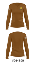 Buckeye Valley High School Swimming 66949438 Women's Long Sleeve V-neck Shirt - 20