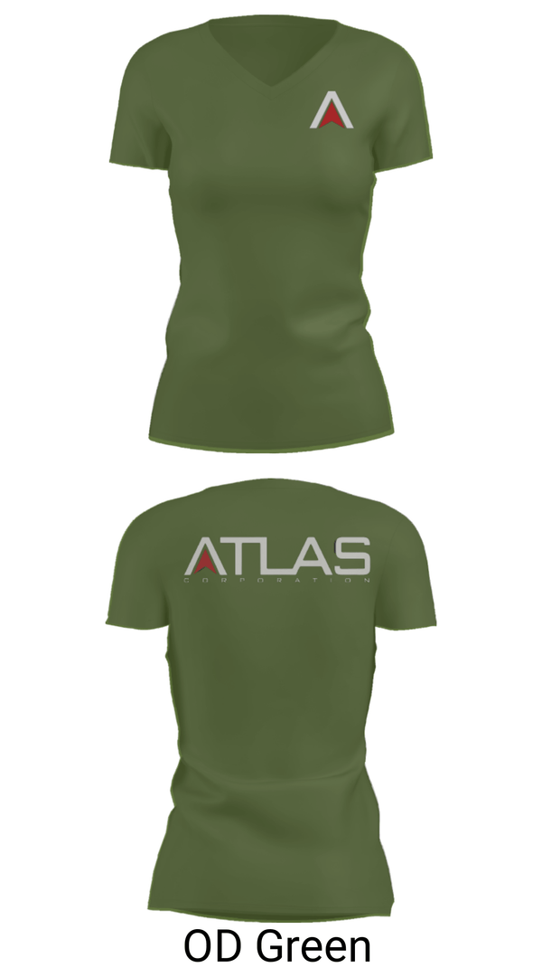 Women's Short Sleeve Vneck Shirt, , Army, Teamtime, Team time, sublimation, custom sports apparel, team uniforms, spirit wear, spiritwear, sports uniforms, custom shirts, team store, custom team store, fundraiser sports, apparel fundraiser