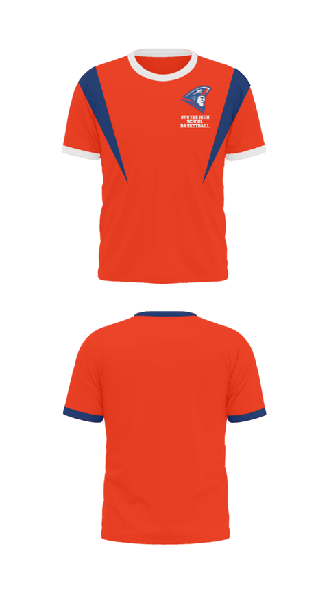 Short Sleeve Performance Shirt, Revere High School Basketball, Men's Basketball, Teamtime, Team time, sublimation, custom sports apparel, team uniforms, spirit wear, spiritwear, sports uniforms, custom shirts, team store, custom team store, fundraiser sports, apparel fundraiser