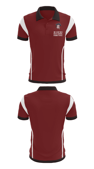Short Sleeve Performance Polo, New Oxford High School Basketball, Men's Basketball, Teamtime, Team time, sublimation, custom sports apparel, team uniforms, spirit wear, spiritwear, sports uniforms, custom shirts, team store, custom team store, fundraiser sports, apparel fundraiser