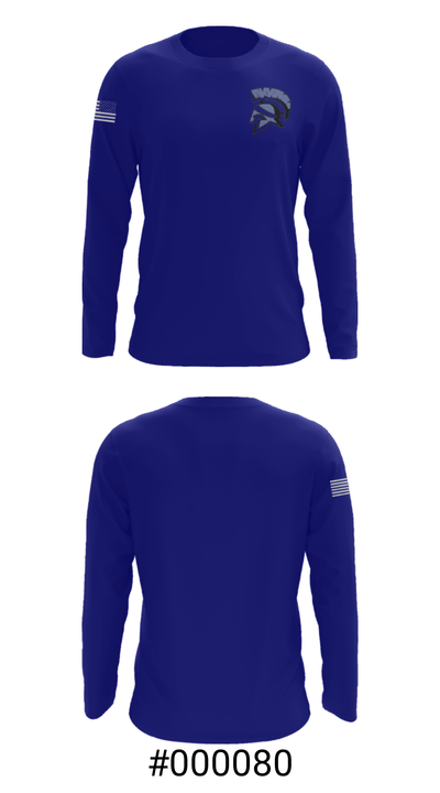 Waldwick High School Basketball 9902149 Long Sleeve Performance Shirt - 18