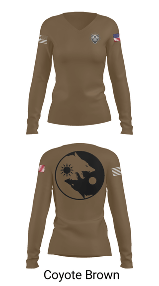 Women's Long Sleeve Vneck Shirt, Blacksmith s, National Guard, Teamtime, Team time, sublimation, custom sports apparel, team uniforms, spirit wear, spiritwear, sports uniforms, custom shirts, team store, custom team store, fundraiser sports, apparel fundraiser