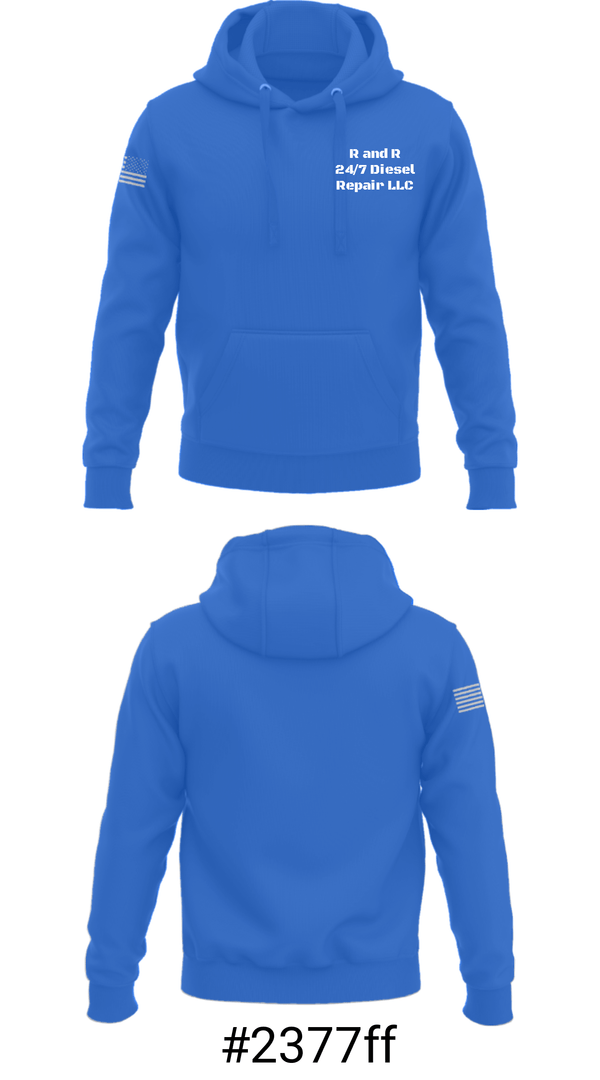 Hoodie, R and R 24/7 Diesel Repair LLC, , Teamtime, Team time, sublimation, custom sports apparel, team uniforms, spirit wear, spiritwear, sports uniforms, custom shirts, team store, custom team store, fundraiser sports, apparel fundraiser