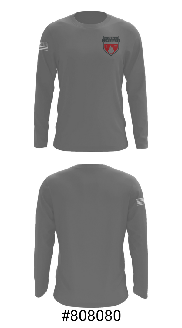 Long Sleeve Performance Shirt, New Covenant Christian School Basketball, Men's Basketball, Teamtime, Team time, sublimation, custom sports apparel, team uniforms, spirit wear, spiritwear, sports uniforms, custom shirts, team store, custom team store, fundraiser sports, apparel fundraiser