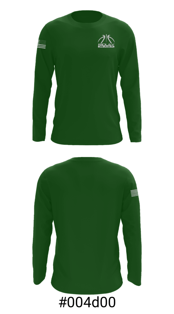 Long Sleeve Performance Shirt, Ridley Jr Aba Basketball, Men's Basketball, Teamtime, Team time, sublimation, custom sports apparel, team uniforms, spirit wear, spiritwear, sports uniforms, custom shirts, team store, custom team store, fundraiser sports, apparel fundraiser
