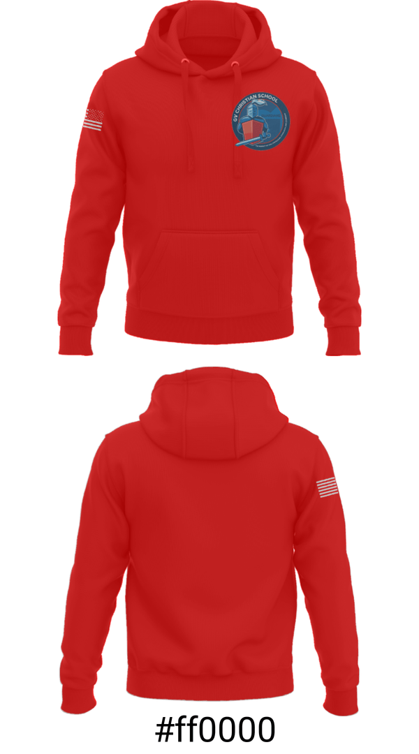 Hoodie, GV Christian School, Spirit Store, Teamtime, Team time, sublimation, custom sports apparel, team uniforms, spirit wear, spiritwear, sports uniforms, custom shirts, team store, custom team store, fundraiser sports, apparel fundraiser