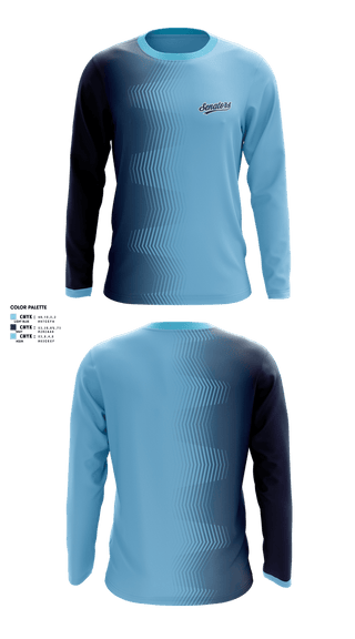 Long Sleeve Performance Shirt, Sacramento senators, Baseball, Teamtime, Team time, sublimation, custom sports apparel, team uniforms, spirit wear, spiritwear, sports uniforms, custom shirts, team store, custom team store, fundraiser sports, apparel fundraiser