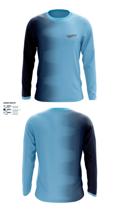 Sacramento senators 25085178 Long Sleeve Performance Shirt 50