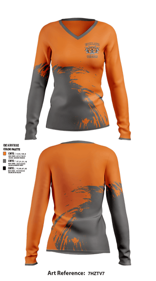 Womens Long Sleeve Vneck Shirt, Ephrata High School Tennis, Tennis, Teamtime, Team time, sublimation, custom sports apparel, team uniforms, spirit wear, spiritwear, sports uniforms, custom shirts, team store, custom team store, fundraiser sports, apparel fundraiser