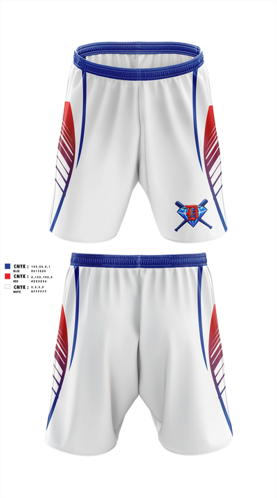 Dinwiddie Diamond Youth Softball Athletic Shorts With Pockets - 2
