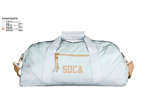 Duffle Bag, SDCA, Men's Basketball, Teamtime, Team time, sublimation, custom sports apparel, team uniforms, spirit wear, spiritwear, sports uniforms, custom shirts, team store, custom team store, fundraiser sports, apparel fundraiser