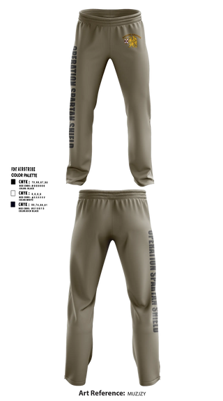 Sweatpants, 361 MLC, Army, Teamtime, Team time, sublimation, custom sports apparel, team uniforms, spirit wear, spiritwear, sports uniforms, custom shirts, team store, custom team store, fundraiser sports, apparel fundraiser