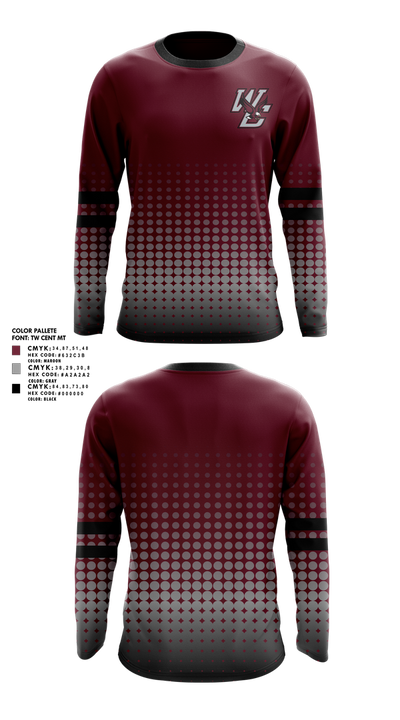 West Carroll 25693770 Long Sleeve Performance Shirt 1