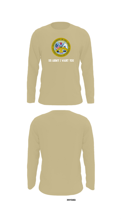 US Army I Want You 76454793 Long Sleeve Performance Shirt 92