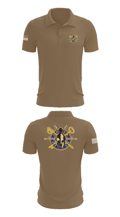 A Company 68th DSSB 4ID 10544228 Short Sleeve Performance Polo - 7